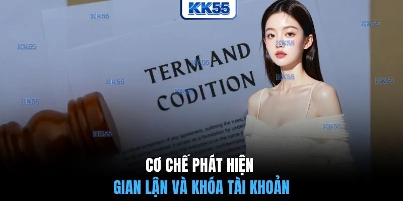 Cơ chế phát hiện gian lận và khóa tài khoản